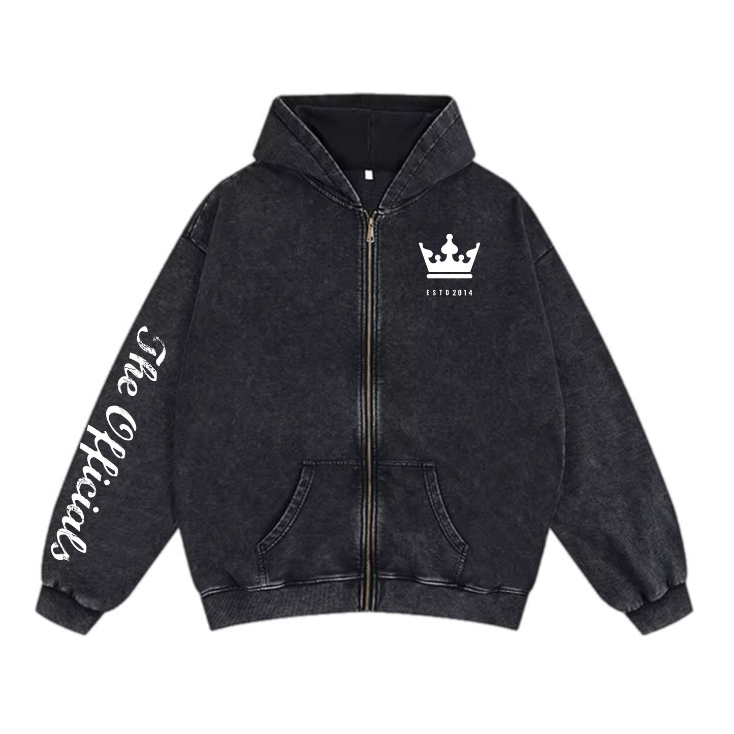 The Officials - Washed Zip Up Hoodie